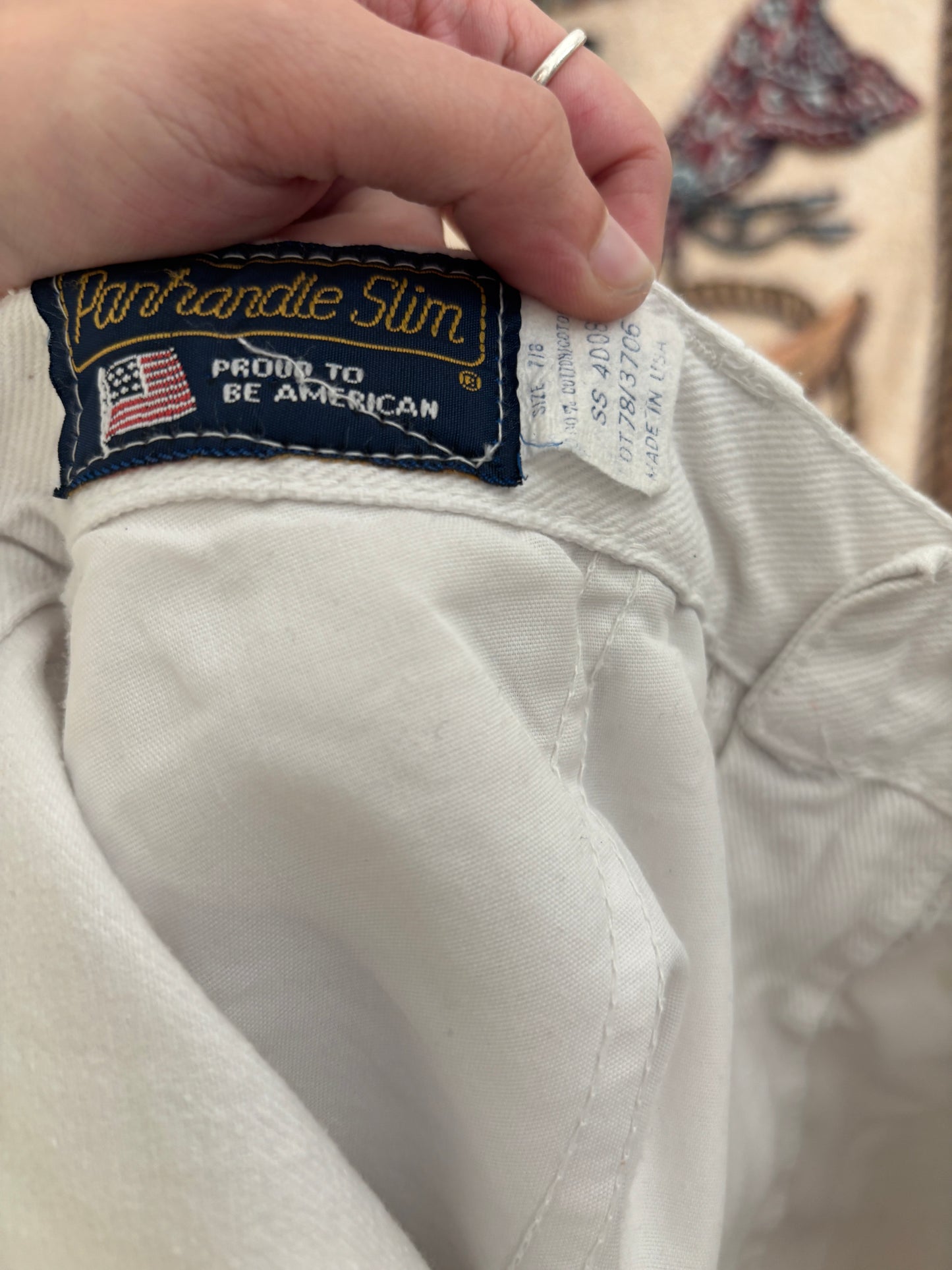 White Panhandle Slim Jeans/(26/34)