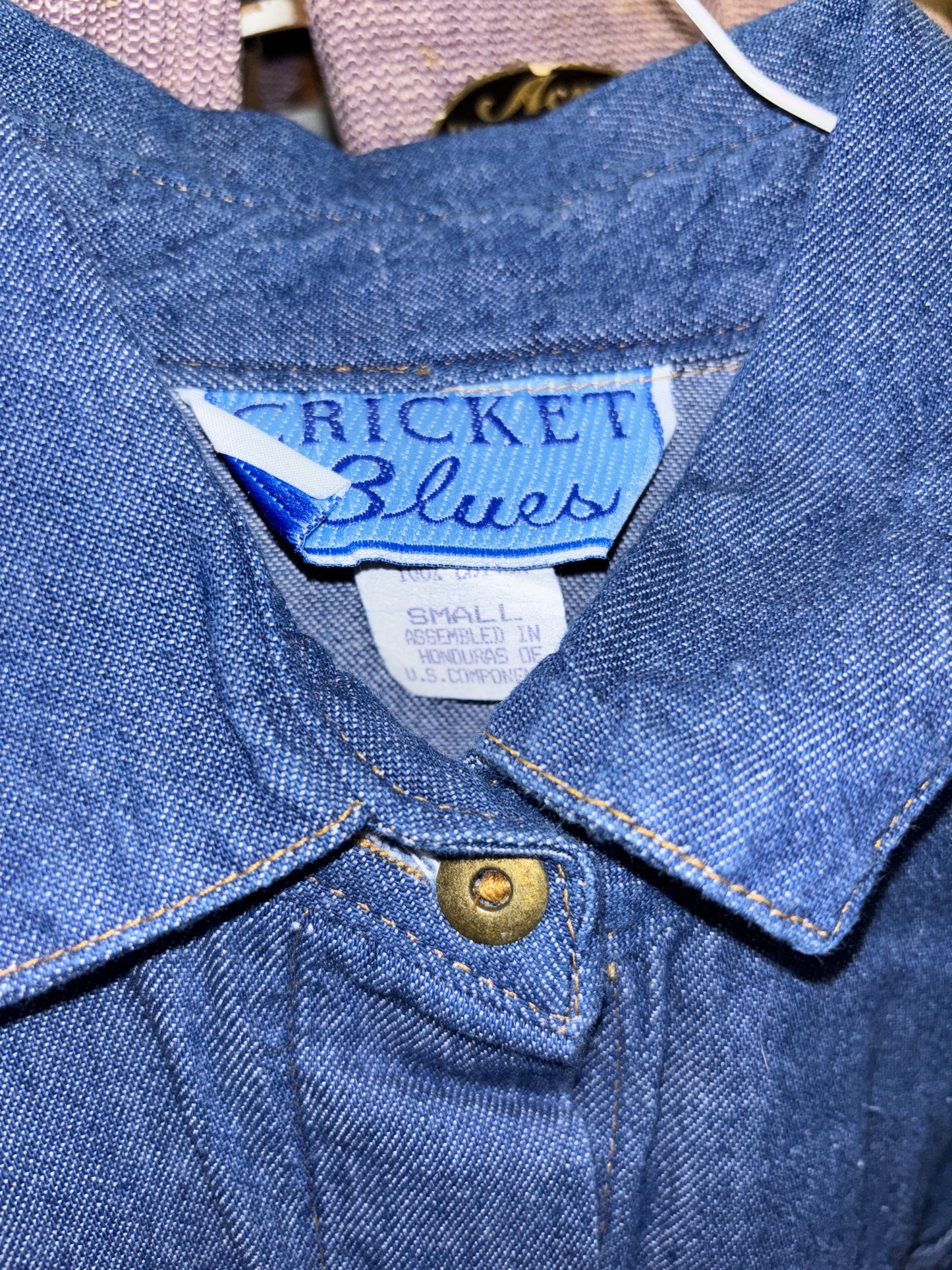 Cricket Blues Denim Button Up / 2 sizes available