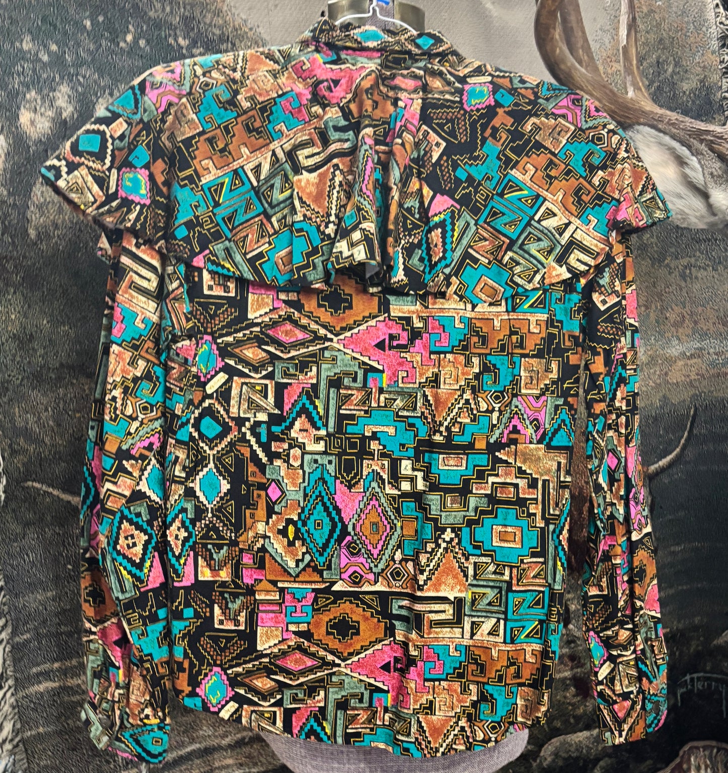 Roughrider Aztec button down / 2 sizes available