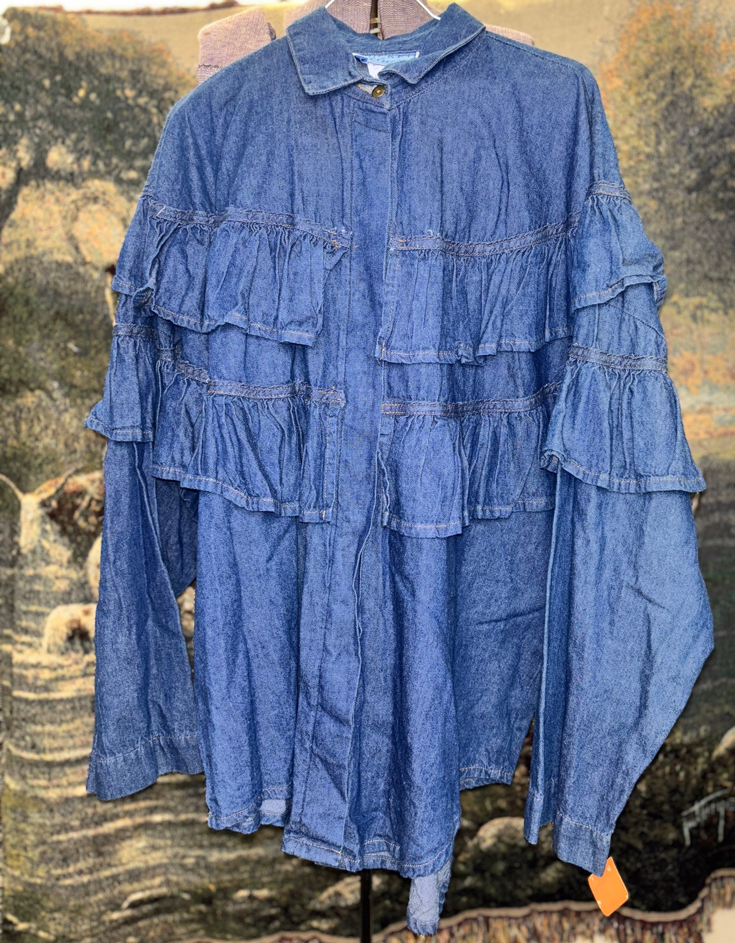Cricket Blues Denim Button Up / 2 sizes available