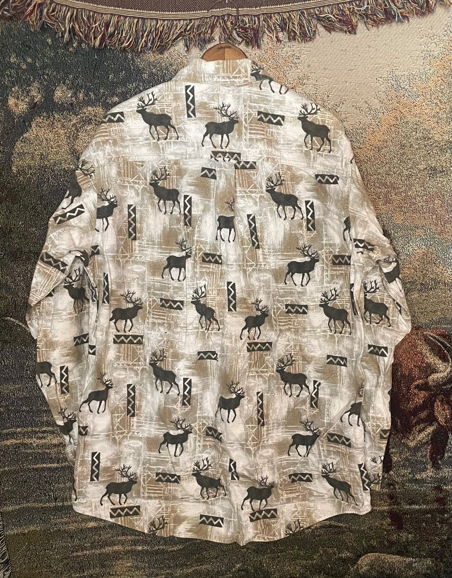 Woolrich Elk Fleece Button Down / Large