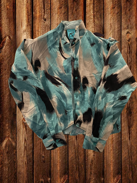 Roper cropped button up/medium