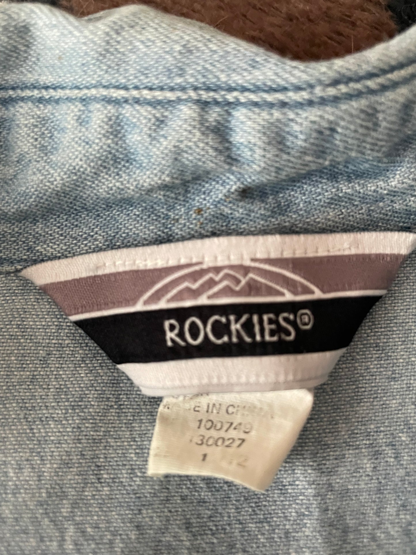 Rockies Pearl snap/medium