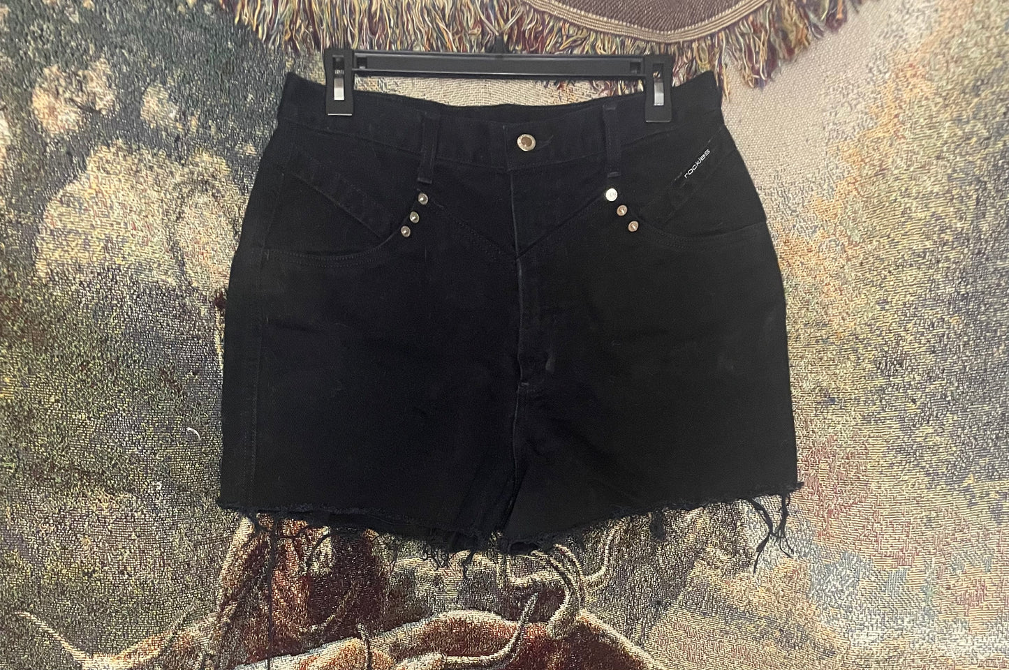 Black Rockies Cutoff Shorts / Size 30