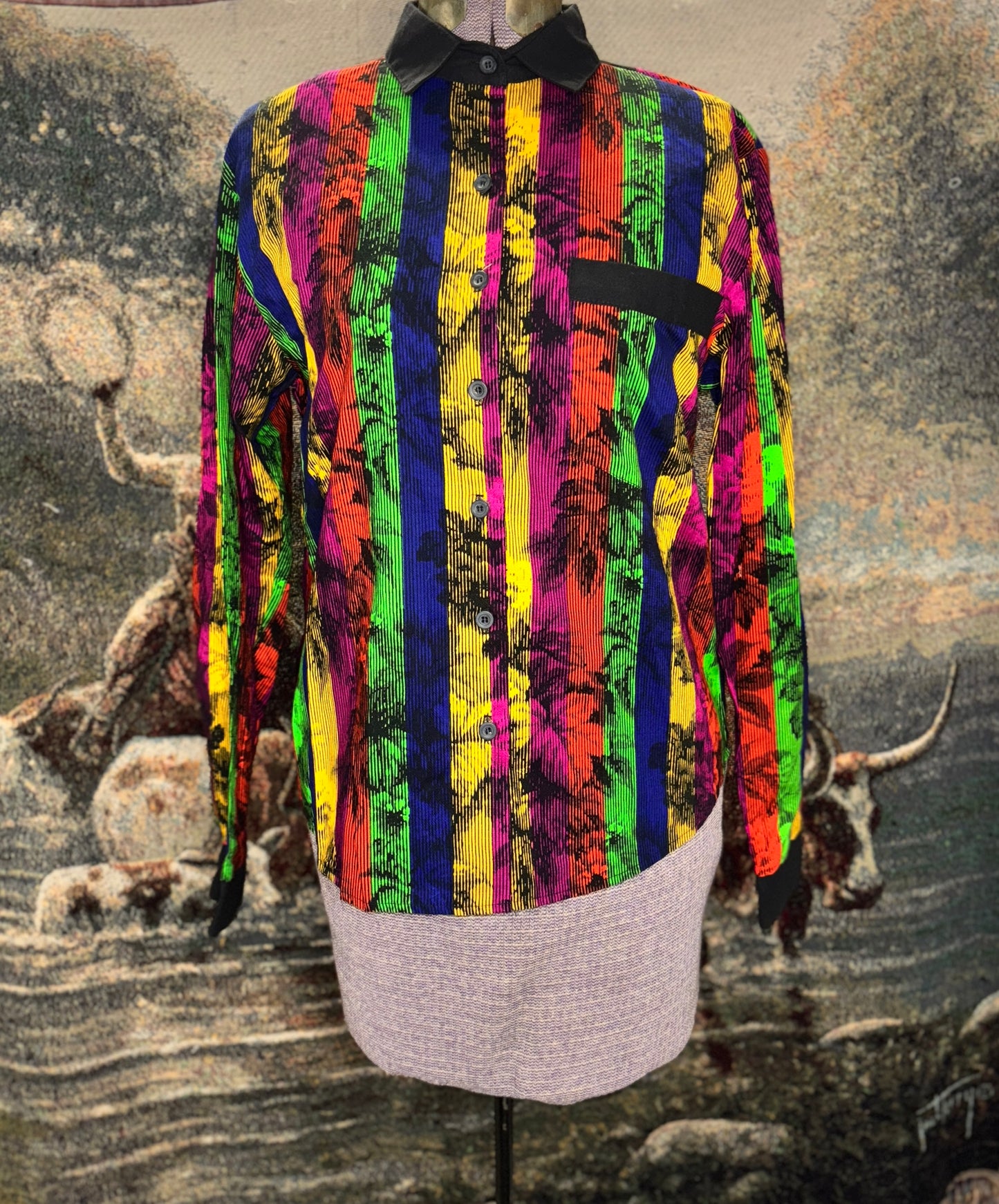 Roughrider Trippy striped Button Up / 3 sizes available