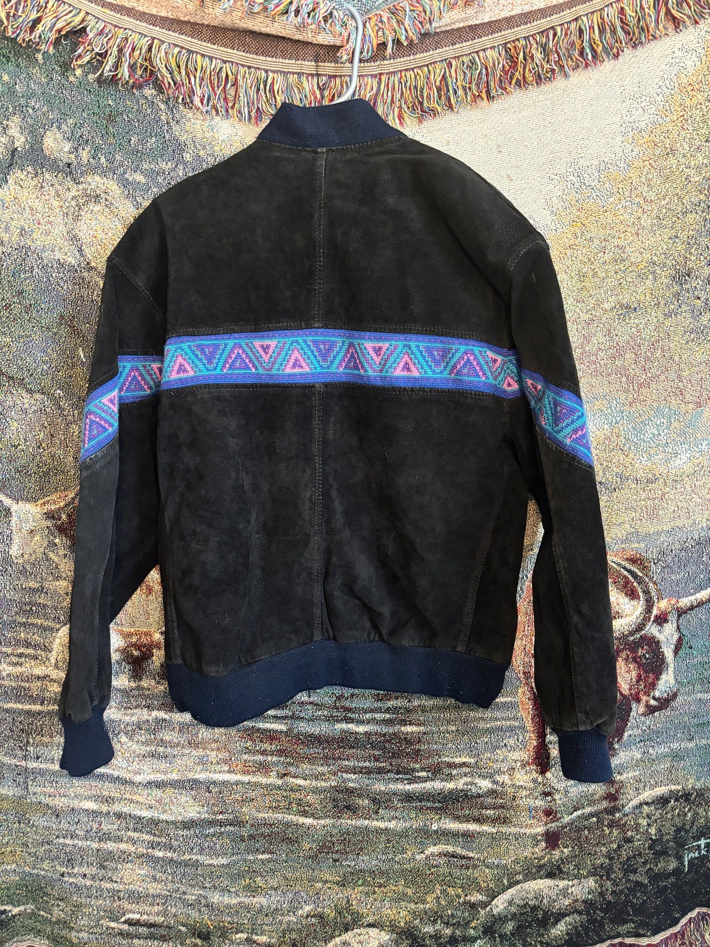 Adler suede Aztec jacket / (modern small)