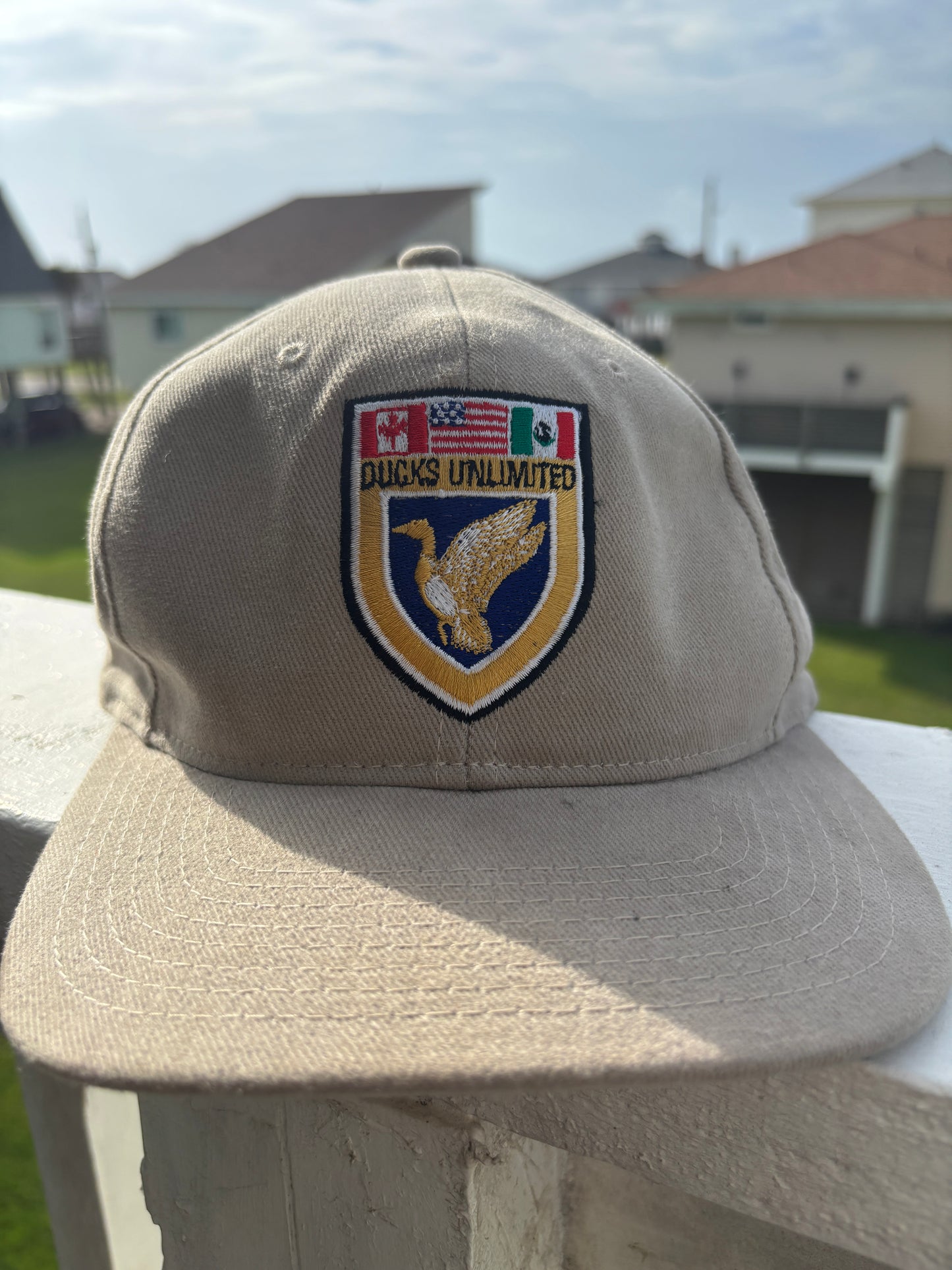 Duck unlimited suede emblem hat