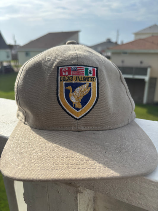 Duck unlimited suede emblem hat