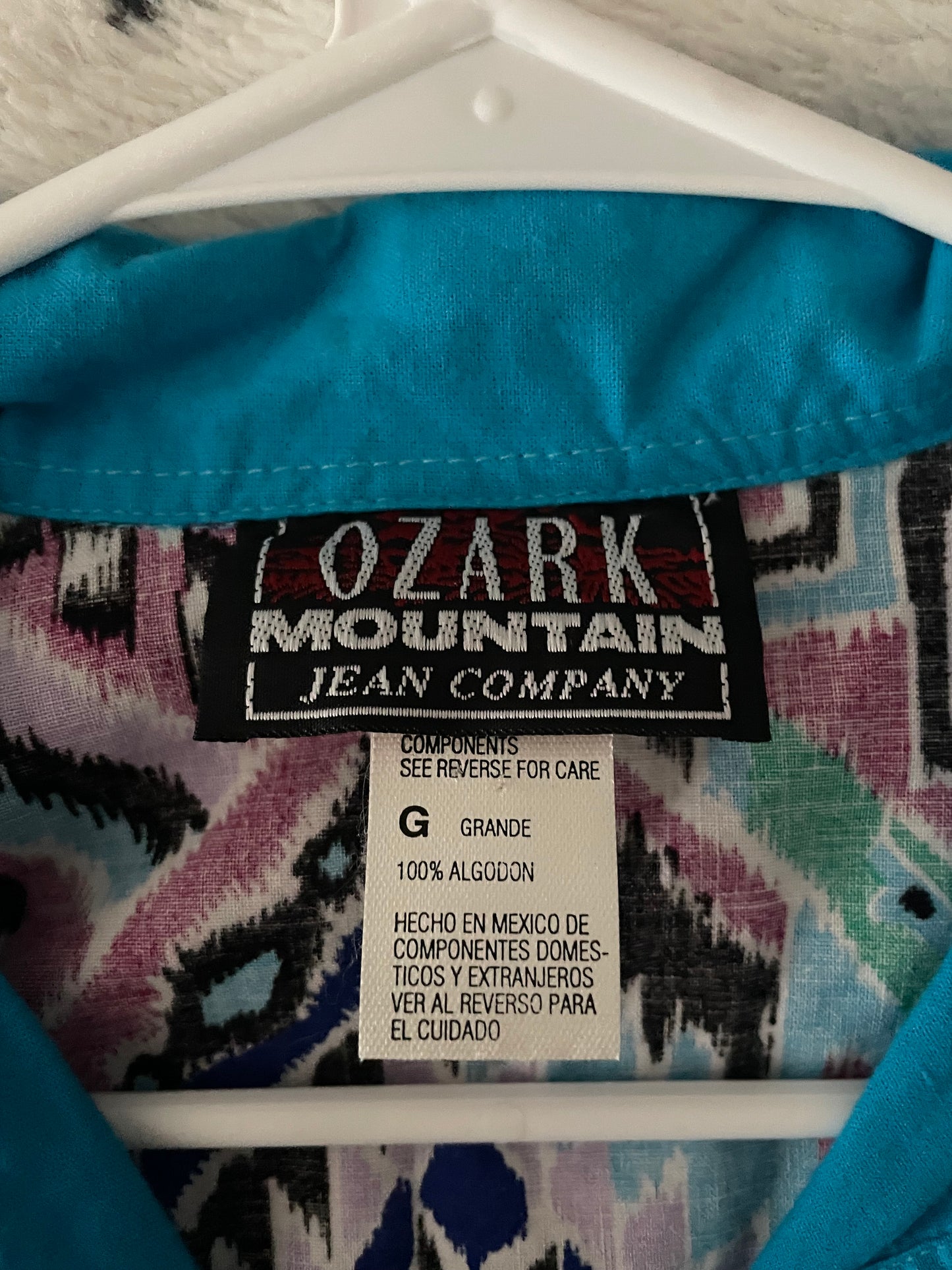 Ozark cropped button down/ L